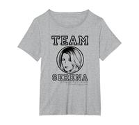 Gossip Girl Team Serena Camiseta, Mujer Tallas Grandes, Gris Jaspeado, 3XL Grande