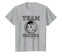 Gossip Girl Team Serena Camiseta, Niños, Gris Jaspeado, 2 años