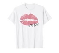 Gossip Girl XOXO Lips Camiseta, Hombre, Blanco, 4XL