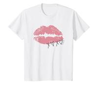 Gossip Girl XOXO Lips Camiseta, Niños, Blanco, 4 años