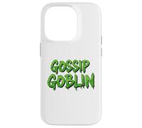 Gossip Goblin Divertido Rumor Chit Chat Jugoso Charla Social Carcasa para iPhone 14 Pro