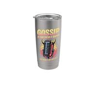 Gossip Is The Devils Radio Así que no seas Dj Vaso térmico de acero inoxidable de doble pared