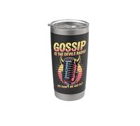 Gossip Is The Devils Radio Así que no seas Dj Vaso térmico de acero inoxidable de doble pared