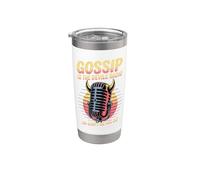Gossip Is The Devils Radio Así que no seas Dj Vaso térmico de acero inoxidable de doble pared
