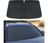 GOSUNA Coche Parasoles Solar para Luna Delantera para Aston Martin V8 Vantage/DB11/DBX/DBS, Cobertura Completa Plegable Aislamiento TéRmico Rayos UV ProteccióN Parasoles De Parabrisas,Black