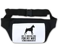 Got A Hunting Dog for My Wife Best Trade I've Ever Made Funny Riñonera blanca, White, Talla única