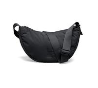 GOT BAG Moon Bag | Bolso de hombro de nylon reciclado con media luna | Impermeable Puffy Ruffle Fashion Bandolera con Correa Ajustable, Nube - Negro
