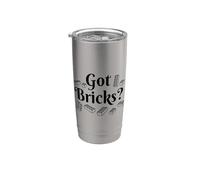 Got Bricks Block Building Ladrillo Constructor Maestro Divertido Vaso térmico de acero inoxidable de doble pared
