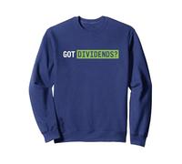 Got Dividends Bolsa Divertida Accionista Inversor Sudadera, Unisex para Adultos, Azul Marino, S