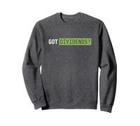 Got Dividends Bolsa Divertida Accionista Inversor Sudadera, Unisex para Adultos, Jaspeado Oscuro, M