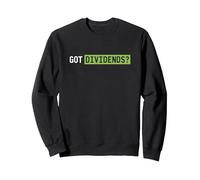 Got Dividends Bolsa Divertida Accionista Inversor Sudadera, Unisex para Adultos, Negro, L