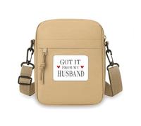 Got It From My Husband - Bolso cruzado para el día de San Valentín, bolso de mano para teléfono celular, bolso de hombro