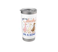 Got My Ducks In A Row Mostly Funny Sarcastic Saying Vaso térmico de acero inoxidable de doble pared