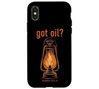 Got Oil? Rapture & Second Coming Matthew 25 Reminder Faith Carcasa para iPhone X/XS