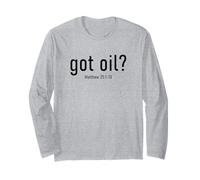 Got Oil? Rapture & Second Coming Matthew 25 Reminder Faith Manga Larga