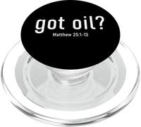 Got Oil? Rapture & Second Coming Matthew 25 Reminder Faith PopSockets PopGrip para MagSafe
