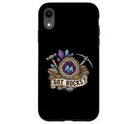 Got Rocks? Geode Crystal Rockhound Geologist Mining Fan Carcasa para iPhone XR