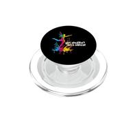 Got Shuffle Let's Dance Vibrant Dancer Silhouette PopSockets PopGrip para MagSafe