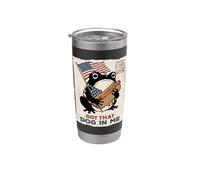 Got That Dog In Me Grumpy Frog Hot Dog 4 de julio japonés Vaso térmico de acero inoxidable de doble pared