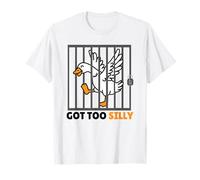 Got Too Silly Animal Lover Pun Humor Funny Goose Camiseta