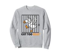 Got Too Silly Animal Lover Pun Humor Funny Goose Sudadera