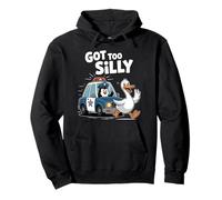 Got Too Silly Funny Duck Policía Dibujos Animados Humor Sudadera con Capucha