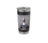 Got Too Silly Funny Goose Mugshot Vaso térmico de acero inoxidable de doble pared