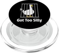 Got Too Silly Funny Goose Pun Humor Amante de los pájaros Diciendo PopSockets PopGrip para MagSafe