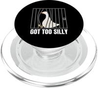 Got Too Silly Funny Goose Pun Humor Men Women PopSockets PopGrip para MagSafe