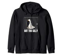 Got Too Silly Funny Goose Pun Humor Men Women Sudadera con Capucha