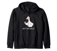 Got Too Silly Funny Goose Pun Humor Men Women Sudadera con Capucha
