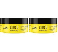 got2 Spiking Wax Glued (1 x 75 ml), cera pelo moldeable para estilos atrevidos, moldeador pelo vegano que no acartona, crema para peinar ultra fuerte, fijación de nivel 6 (Paquete de 2)