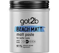 Got2b - Cera fijadora Beach Matt, Con efecto mate, Fijación media, No es pegajoso, 100 ml