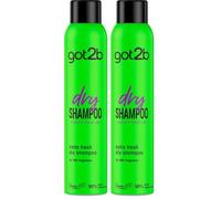 Got2b - Champú Seco Frescor Extra, 200 ml, Refresca tu cabello al instante, Un día de extra de frescor para tu cabello (Paquete de 2)