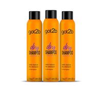 Got2b - Champú Seco Textura Extra - 3uds de 200ml (600ml) - Refresca tu cabello al instante - Óptimo para peinados