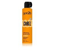 GOT2B CURLZ Dry Oil Mist 200 ml - Spray de aceite ligero para rizar y Wavy Hair, Enhances Curl Definition, Adds Shine and Controls Frizz Without Greasy Residue