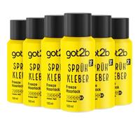 got2b Freeze laca para el cabello en aerosol de fijación 6 (6 x 100 ml), 72 h laca para el cabello para peinados ultra fuertes, sin pegar ni secar, se fija hasta el siguiente lavado