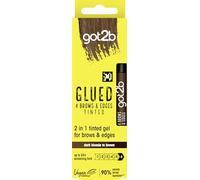 got2b Gel teñido para cejas y bordes 2 en 1, 16 ml, color rubio oscuro a marrón, gel de cejas para un aspecto duradero, fórmula vegana, ingredientes derivados de forma natural