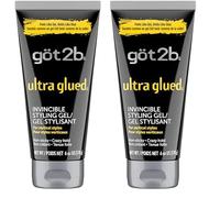 Got2b Gel Ultra Glued 150 ml - de Peinado Indestructible, Fijación Ultrafuerte hasta 48 horas, Optimo para Peinados Atrevidos, Fórmula Vegana (Paquete de 2)