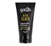 Got2b Gel Ultra Glued 150 ml - de Peinado Indestructible, Fijación Ultrafuerte hasta 48 horas, Optimo para Peinados Atrevidos, Fórmula Vegana