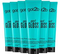 got2b GotGloss - Crema de peinado (6 x 150 ml), con fórmula antiencrespamiento, hidrata, brillo natural y protege contra temperaturas de hasta 230 °C