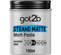 got2b Pasta mate de playa (100 ml), pasta de estilismo para looks surfistas mate, para arrastrar o doblar sin pegar, fácil agarre