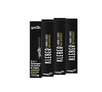 got2b Pegamento 4 Brows & Edges Waterproof (3 x 16 ml), máscara de pestañas 2 en 1 de gel de cejas y pelo, resistente al sudor y al agua para hasta 24 horas, con práctico cepillo de cejas para peinar