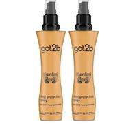 Got2b - Spray protector del calor Guardian Angel, 200 ml, Protege el pelo de los efectos del calor, Protección del calor hasta 220ºC (Paquete de 2)