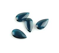Gota de agua de cristal azul 38mm/50mm colgante para pendientes y gargantillas, collares y colgante de iluminación para candelabros, 38mm 100pcs