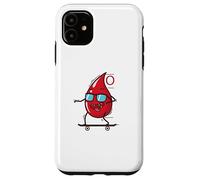 Gota de Sangre en monopatín Tipo de Sangre 0 Carcasa para iPhone 11