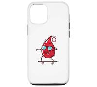 Gota de Sangre en monopatín Tipo de Sangre 0 Carcasa para iPhone 12/12 Pro