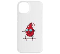 Gota de Sangre en monopatín Tipo de Sangre 0 Carcasa para iPhone 14 Plus