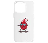Gota de Sangre en monopatín Tipo de Sangre 0 Carcasa para iPhone 15 Pro MAX