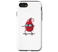 Gota de Sangre en monopatín Tipo de Sangre 0 Carcasa para iPhone SE (2020) / 7/8